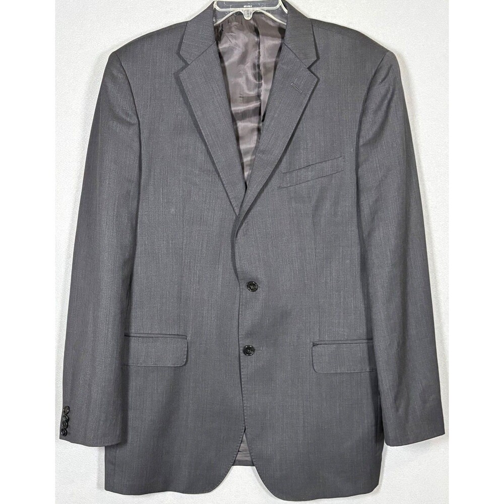 Ermenegildo Zegna Blazer Mens 42L Gray Wool Sportscoat Saks 5th Made In USA